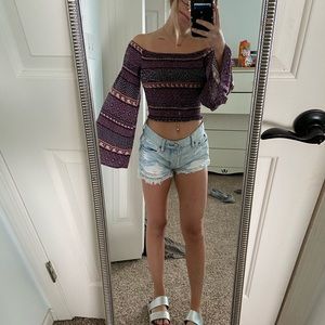 Charlotte Russe Off the shoulder shirt